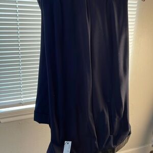 Navy and Black Trousers